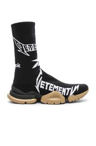 Vetements X Reebok Metal Sock Boots In Black