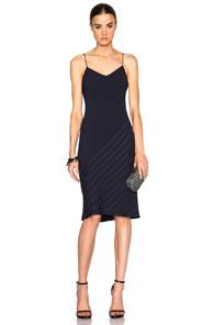 Calvin Klein Collection Fala Bis Stripe Jacquard Dress In Blue
