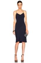 Calvin Klein Collection Fala Bis Stripe Jacquard Dress In Blue