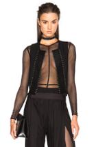 Ann Demeulemeester Embellished Waistcoat In Black