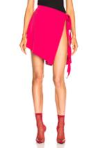 Y Project Open Side Skirt In Pink