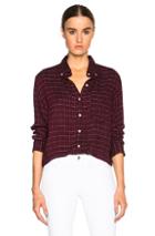 Isabel Marant Etoile Prune Tap Dance Shirt In Red,checkered & Plaid