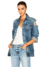 Jean Atelier Rebel Jacket In Blue
