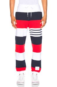 Thom Browne Classic Sweatpants In Blue,red,stripes,white