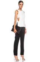 A.l.c. Landon Viscose-blend Jumpsuit In Black,white