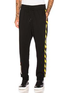 Off-white Side Tape Sweatpants In Black