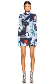 Vetements The Styling Dress In Abstract,blue