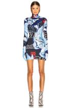 Vetements The Styling Dress In Abstract,blue