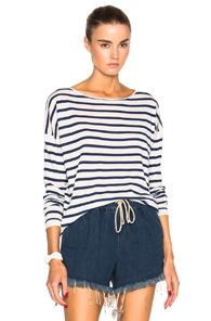 Nili Lotan Striped Crew Sweater In Stripes