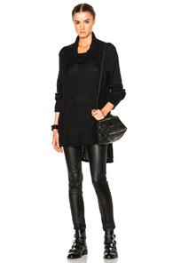 Fine By Superfine Bomber Sweater In Black