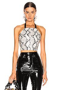 1017 Alyx 9sm Gwen Halter Top In Animal Print,neutral