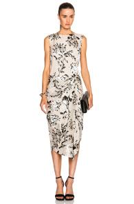 Zimmermann Fortune Burnout Dress In Floral,neutrals