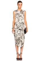 Zimmermann Fortune Burnout Dress In Floral,neutrals