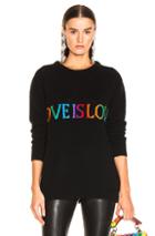 Alberta Ferretti Love Is Love Sweater In Black