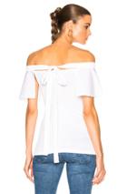 No. 21 Off The Shoulder Tee In White