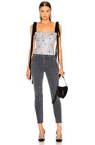 Brock Collection Trish Top In Purple,gray,floral