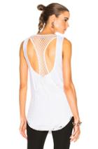 Alexandre Vauthier Fishnet Tank In White