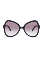 Prada Oversized Cat Eye Sunglasses In Black