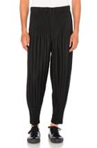 Homme Plisse Issey Miyake Pleated Long Trousers In Black