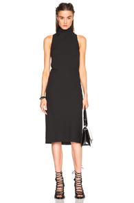 Rick Owens Sleeveless Raglan Dress In Black