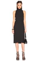 Rick Owens Sleeveless Raglan Dress In Black