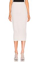 Helmut Lang Double Waistband Skirt In Neutral