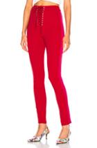 Unravel Stretch M Lace Up Pant In Pink,red