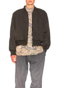 Yeezy Season 4 Canvas Bomber Jacket In Black
