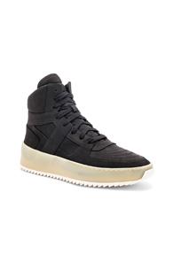 Fear Of God Nubuck Basketball Sneakers In Black