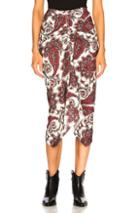 Isabel Marant Tracy Skirt In Paisley,red,white