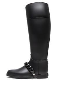 Givenchy Eva Rain Polyvinyl Chloride Boots With Chain Detail In Black