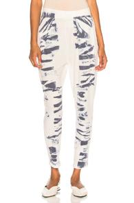 Raquel Allegra Easy Pant In Blue,ombre & Tie Dye,white