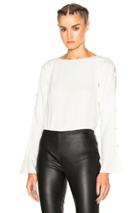 Lanvin Long Sleeve Top In White
