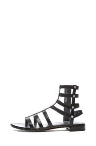 Stuart Weitzman Nappa Leather Caesar Sandals In Black