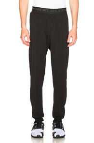 Y-3 Yohji Yamamoto Logo Long John Pant In Black