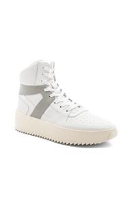 Fear Of God Leather Basketball Sneakers In White