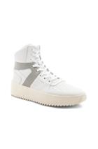 Fear Of God Leather Basketball Sneakers In White
