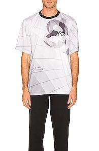 Y-3 Yohji Yamamoto Football Shirt In Gray