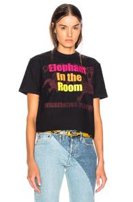 Vetements Shake Your Head Tee In Black,stripes