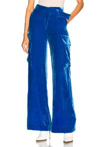 Monse Velvet Pant In Blue