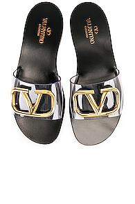 Valentino Go Logo Slide In Black