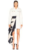 Calvin Klein 205w39nyc Cotton Twill Oversized Shirt In White