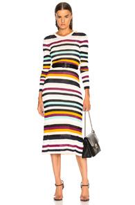 Altuzarra Stills Dress In Neutrals,stripes