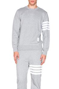 Thom Browne Classic Sweatshirt In Gray