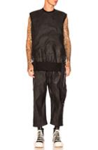 Rick Owens Cargo Cropped Jumpsuit In Black