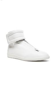 Maison Margiela Future Leather High Tops In White