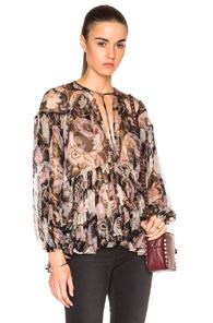 Zimmermann Henna T-bar Top In Black,floral