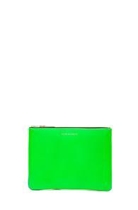 Comme Des Garcons Super Fluo Pouch In Green,blue,neon