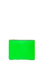 Comme Des Garcons Super Fluo Pouch In Green,blue,neon