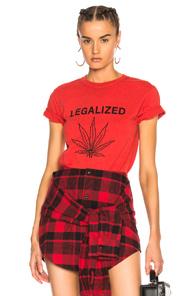 Adaptation Legalized Vintage Tee In Red